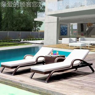 台户休闲泳池滩椅花园庭院露外天阳606午休睡椅室外酒店沙躺床躺