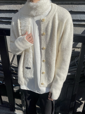 ASCA 仿貂毛围巾秋冬男女氛围感装饰围脖软糯保暖百搭围巾围脖