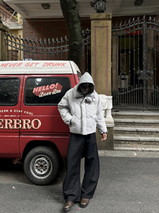 ASCA 2024FW弯刀阔腿百搭立体休闲TR混纺通勤垂感A字直筒宽松西裤