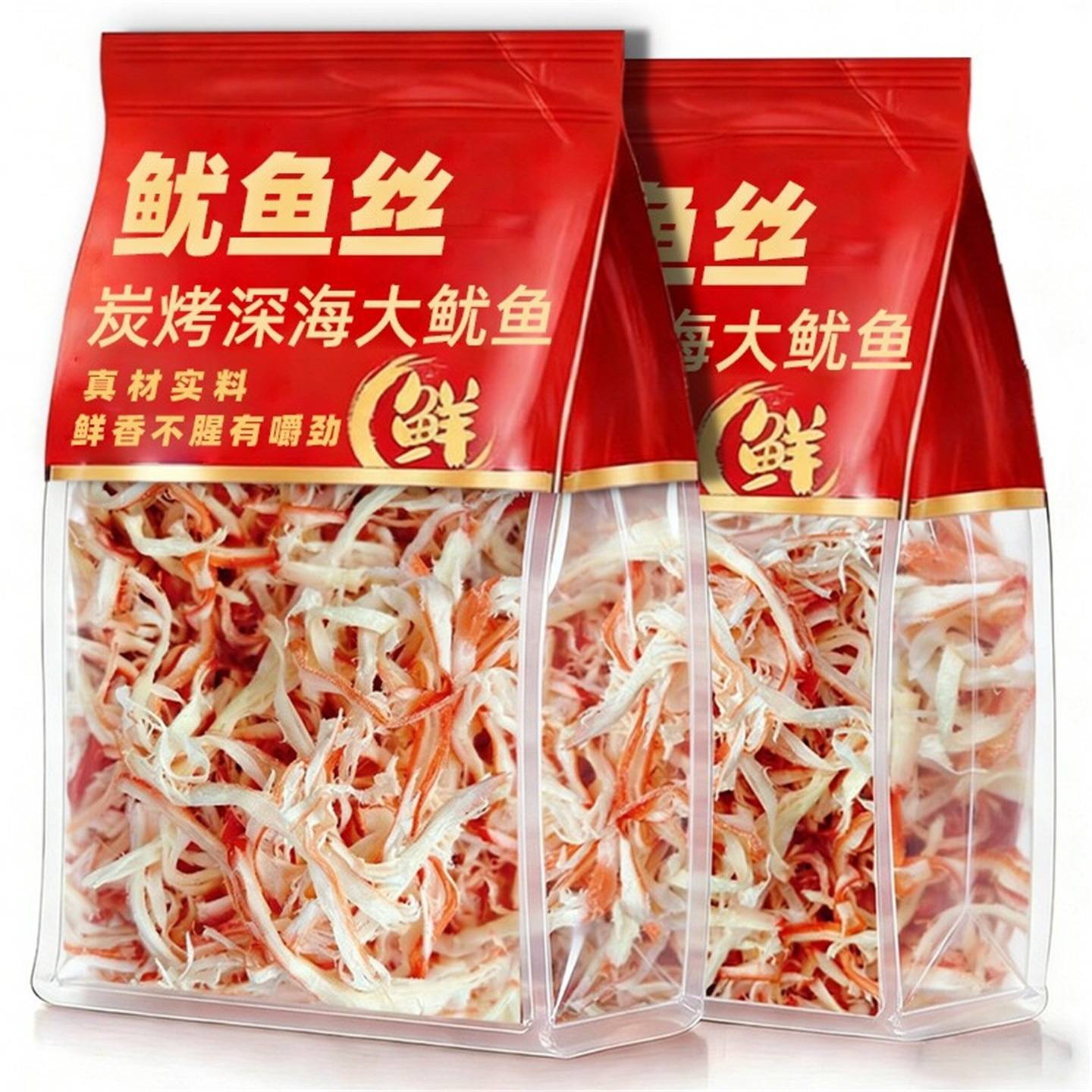 浙江碳烤手撕鱿鱼丝500g罐装即食鱿鱼干海鲜零食海味特产美味包装