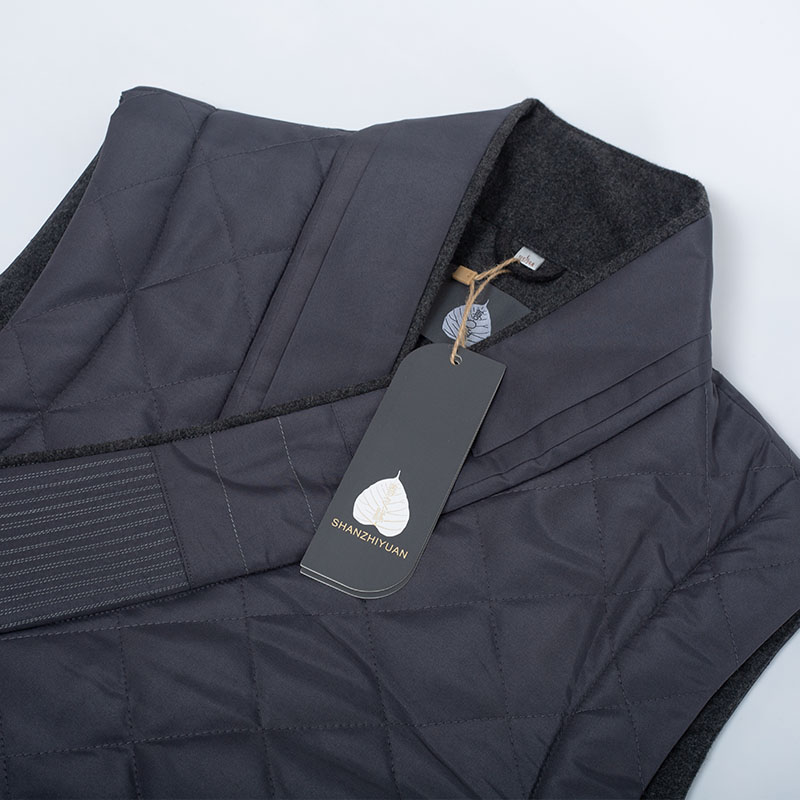 速发僧服冬季加绒马甲男长款伽蓝褂人衣棉坎肩防风加厚保暖棉僧棉