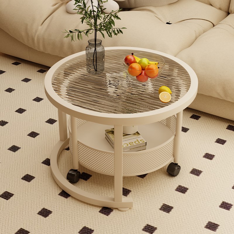 现货速发茶几可移动边几小桌子客厅小户型沙发边柜2025新款简约玻