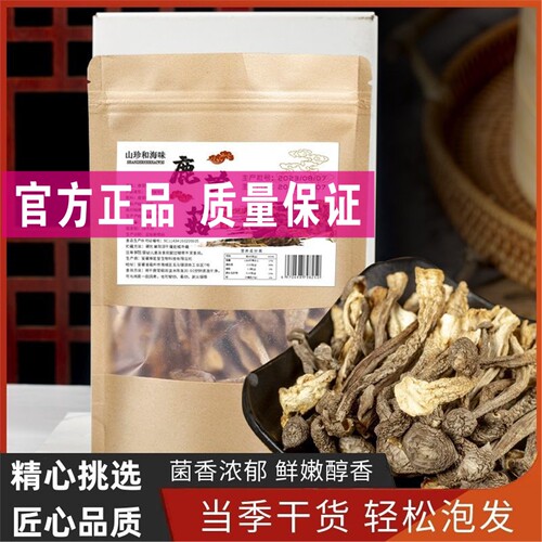 山珍和海味 鹿茸菇30g特产蘑菇菌类干货煲汤养生汤特产火锅茶树菇