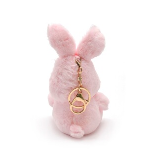 软FUFU长毛绒可爱小兔子公仔钥匙扣挂饰女生兔兔玩偶毛绒玩具挂件