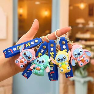 机小史迪仔钥匙链挂件挂件史迪奇盲盒公仔卡通礼品钥匙扣娃娃