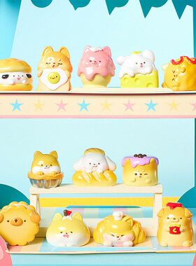 柴萌粒公仔可爱摆件治愈盲袋甜品