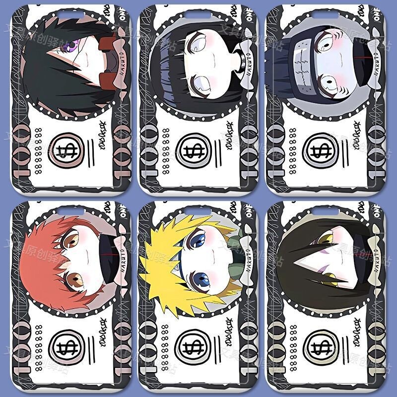 Q版火影忍者宇智卡套校园学生饭卡门禁公交工作身份证厂牌保护套