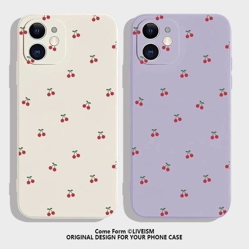 小樱桃~小清新苹果15个性iPhone16promax可爱13/11小米14华为mate60新款pura70适用opporeno12少女心手机壳