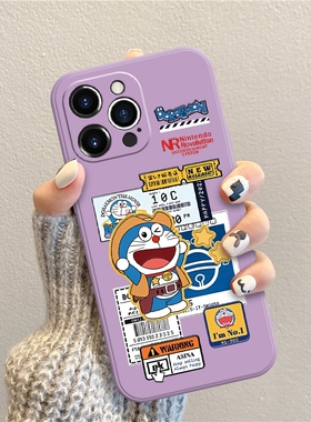 ins风可爱创意哆啦A梦镜头全包防摔手机壳适用苹果iPhone161514vivox90华为nova10红米k60OPPOreno9小米13