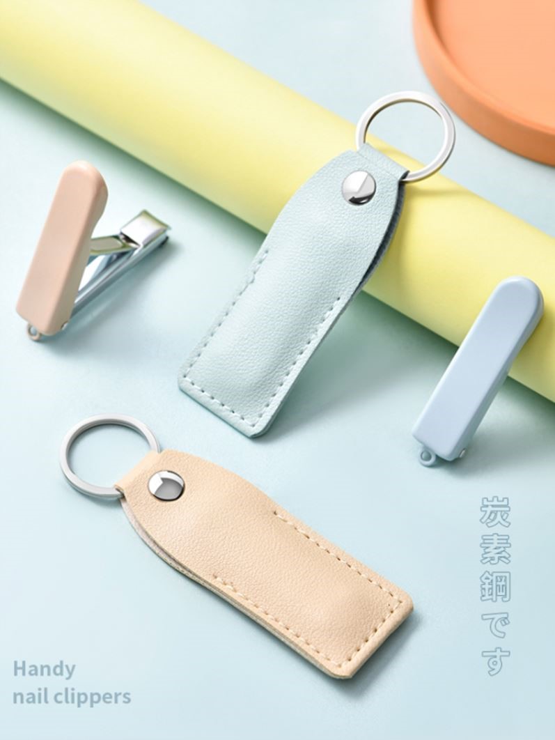 日本指甲刀平口指甲剪套装单个便携式儿童家用小号修脚指钳防飞溅