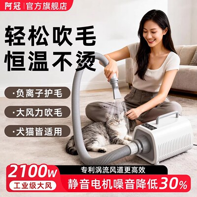 阿冠宠物吹风机吹水机大功率静音大型犬猫咪狗狗专用烘干吹风机