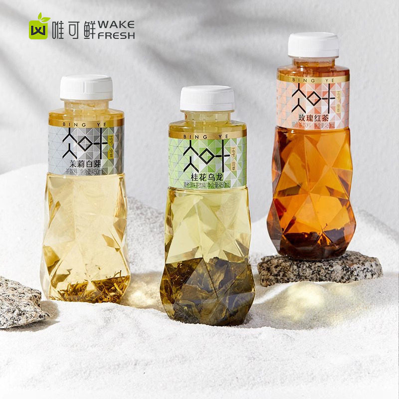 唯可鲜HPP茉莉白芽冷萃茶桂花乌龙茶原叶真茶饮品 450ml*6瓶