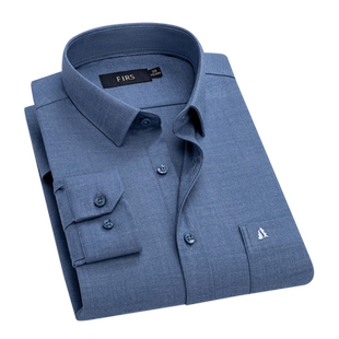 【磨毛绵羊毛】杉杉衬衫男长袖中年商务休闲春秋2025新款免烫衬衣