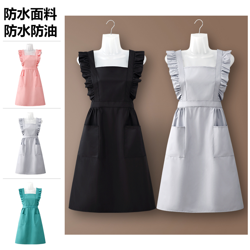 围裙防油防水超好看的厨房家用女士2025新款定制可爱夏季薄款韩式