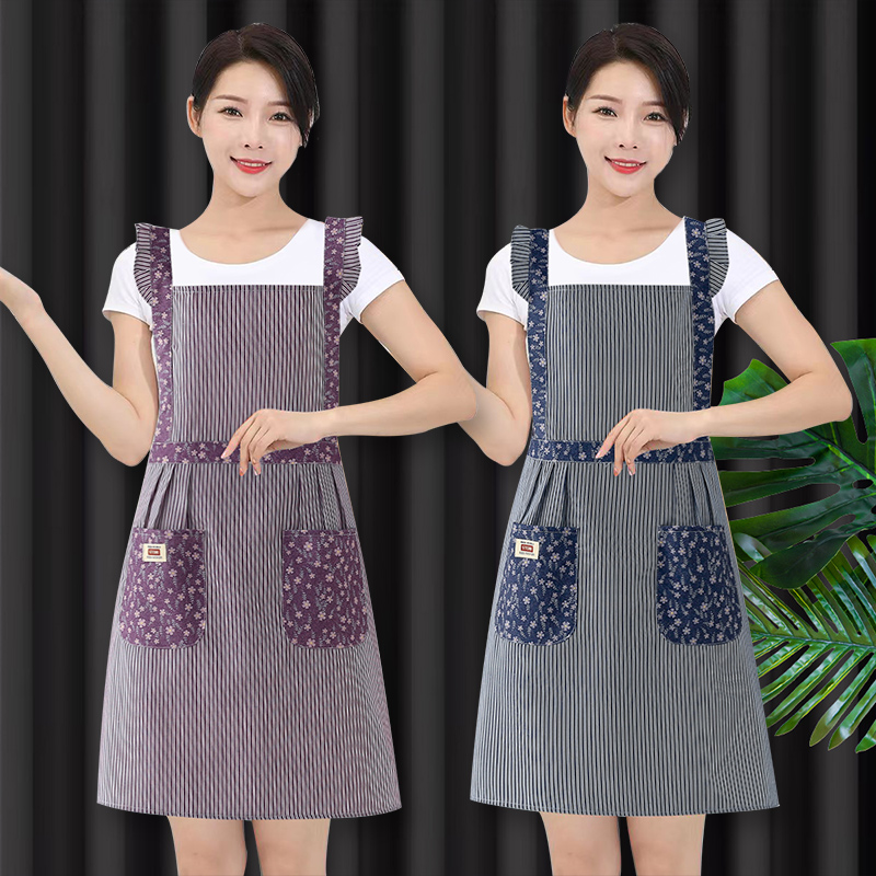 纯棉围裙公主风工作服女
