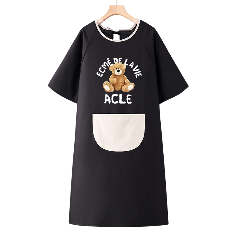 咖啡店围裙定制logo印字工作服女
