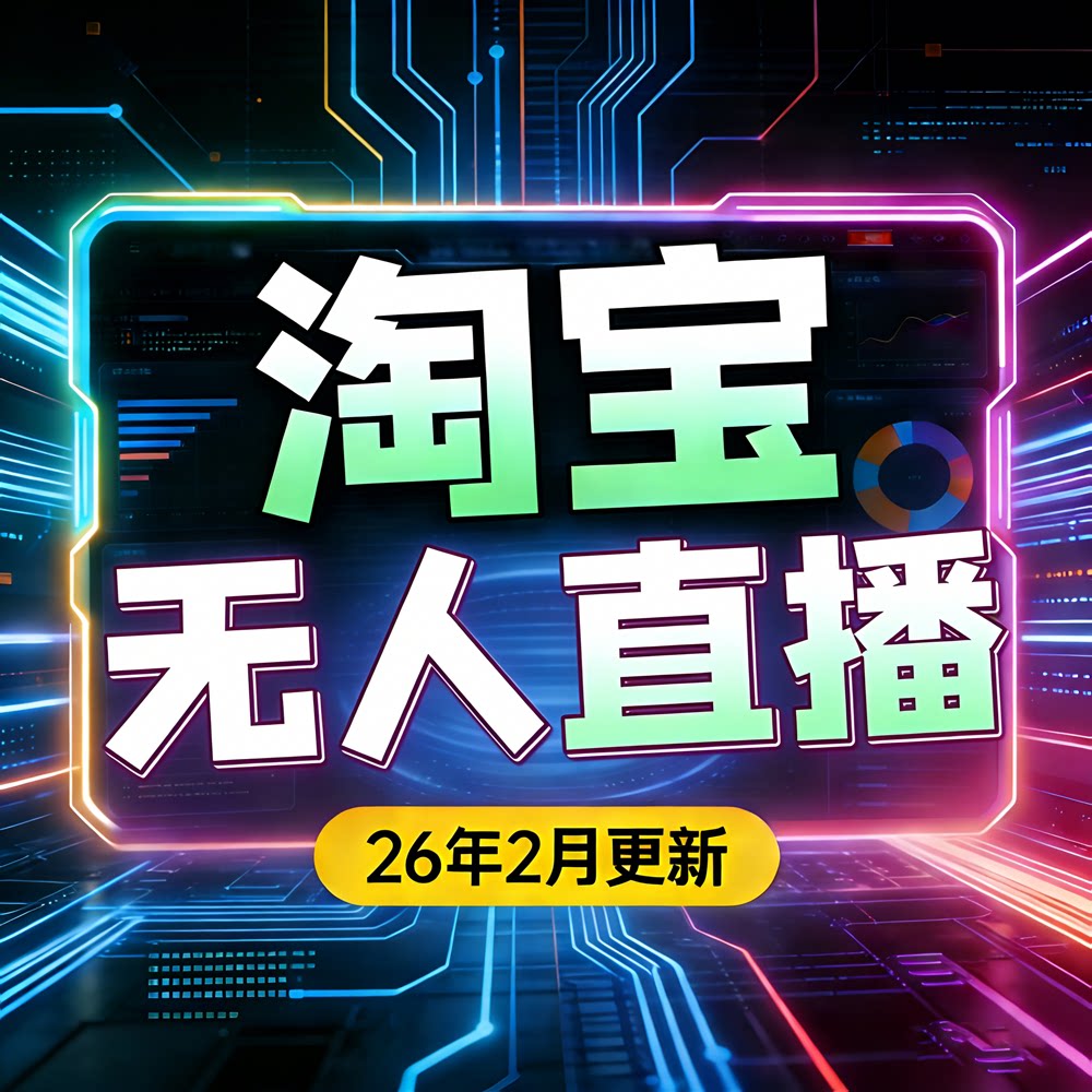 2026年淘宝无人直播视频教程刻录盘个性化服务