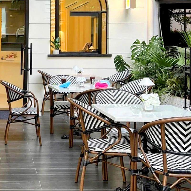 定制法复古桌椅式户外桌庭院复古民宿藤编桌椅椅网红阳创台休闲家,商业/办公家具,商用藤编家具,淘宝优惠券,粉丝福利购,淘宝优惠卷