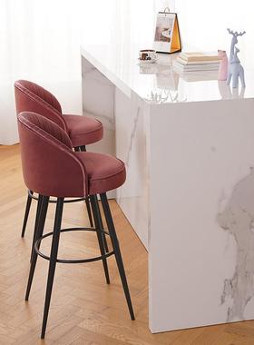 北脚欧吧椅吧台高凳子家用酒by93210吧椅前台椅扶台手可旋转高凳
