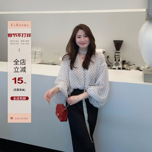 Echoone Rose wild 波点衬衫衬衣系带防晒外套优雅气质高级感上衣