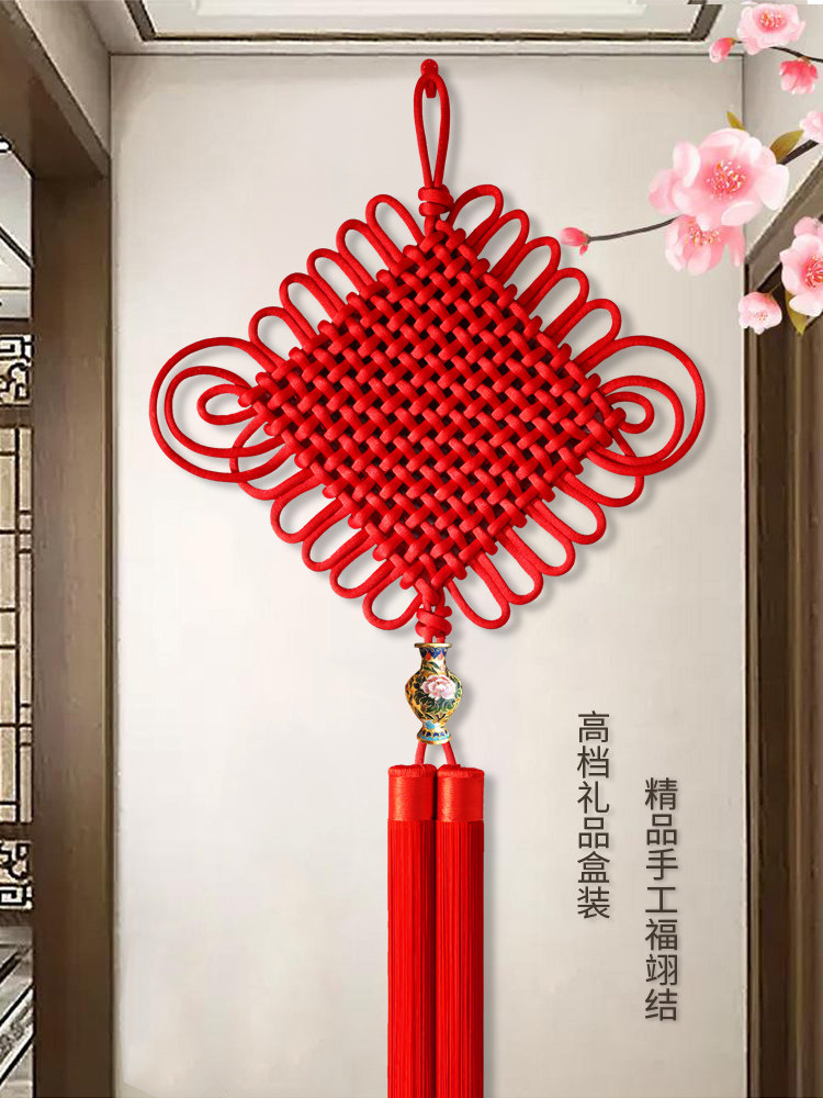 中国结2026年新款中国结挂件挂件客厅大号高档电视墙挂饰玄关葫芦,特色手工艺,中国结,淘宝优惠券,粉丝福利购,淘宝优惠卷