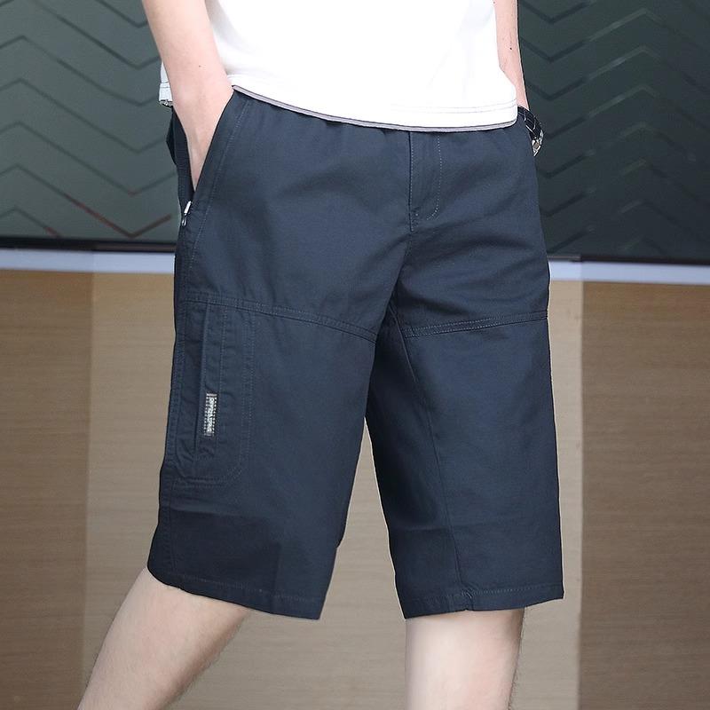 UASK工装七分裤男夏季2025新款短裤外穿纯棉高端宽松男士休闲中裤