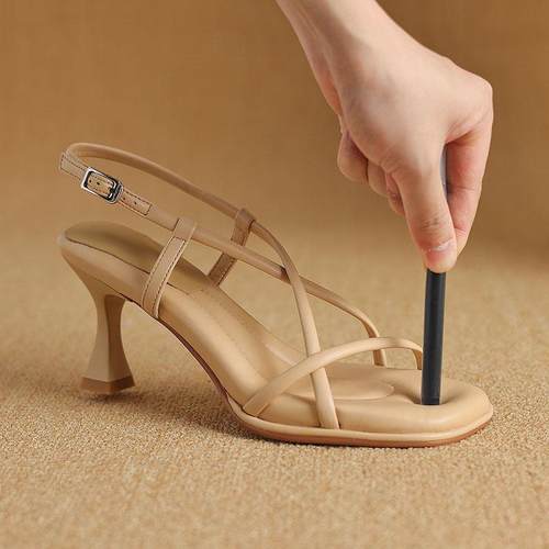 意大利Raraente~软底凉鞋女士裙，法国仙女风格，不累软底高跟鞋