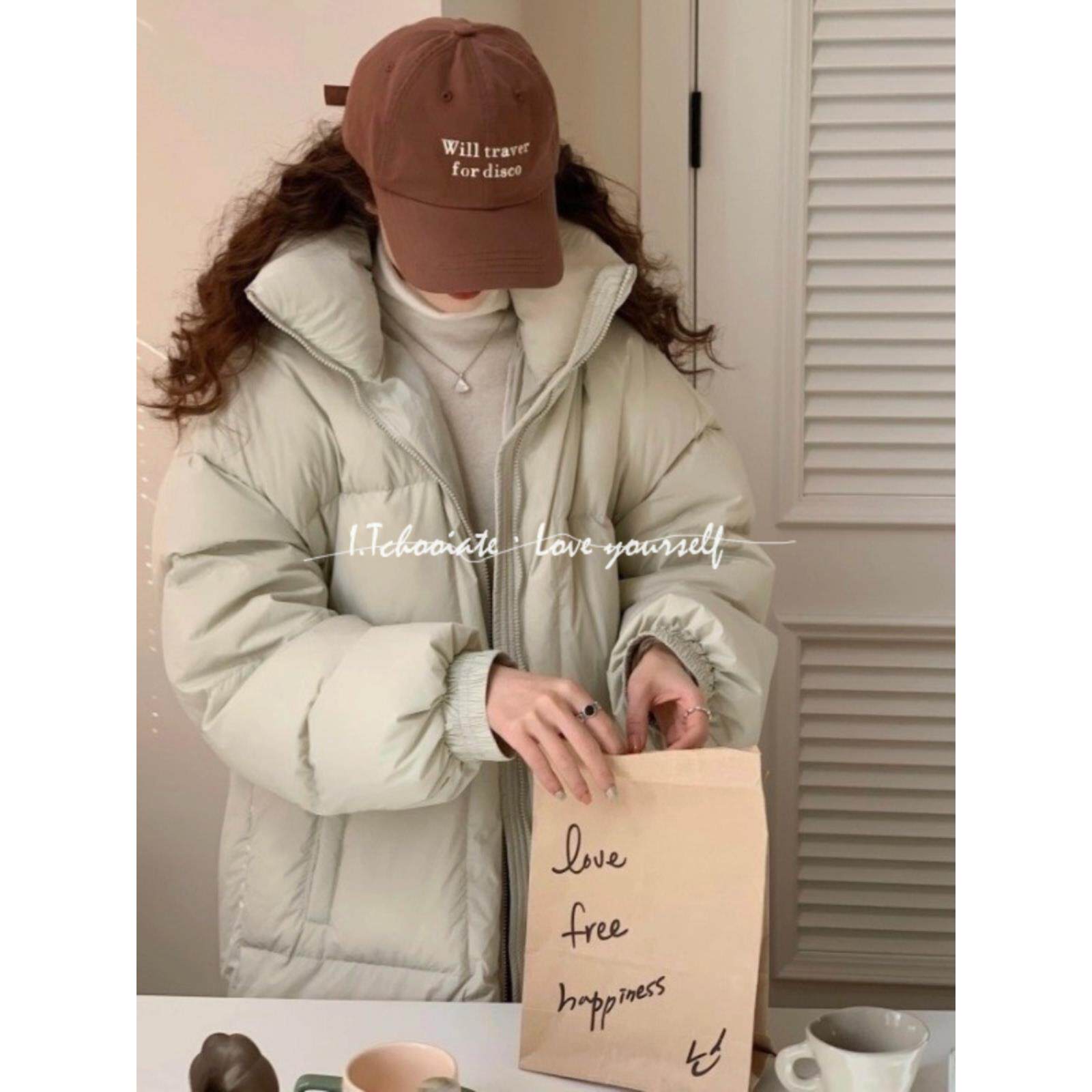 I.Tchooiate长款羽绒服女冬季2025年新款加厚宽松白鸭绒过膝外套