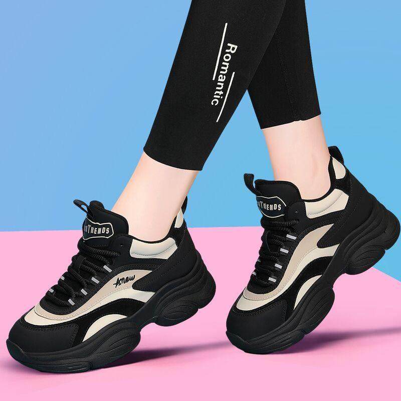 女子高帮旅游鞋女2025秋冬新款单鞋缓震时尚百搭运动休闲增高板鞋,女鞋,时尚休闲鞋,淘宝优惠券,粉丝福利购,淘宝优惠卷