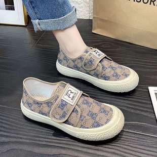 夏季帆布鞋女款百搭时尚潮流板鞋低帮布鞋学生新款透气运动跑步鞋
