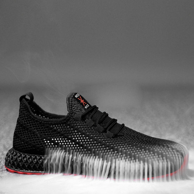 男鞋春夏秋季透气薄款年新款镂空大网眼秋天网面软底运动休闲网鞋