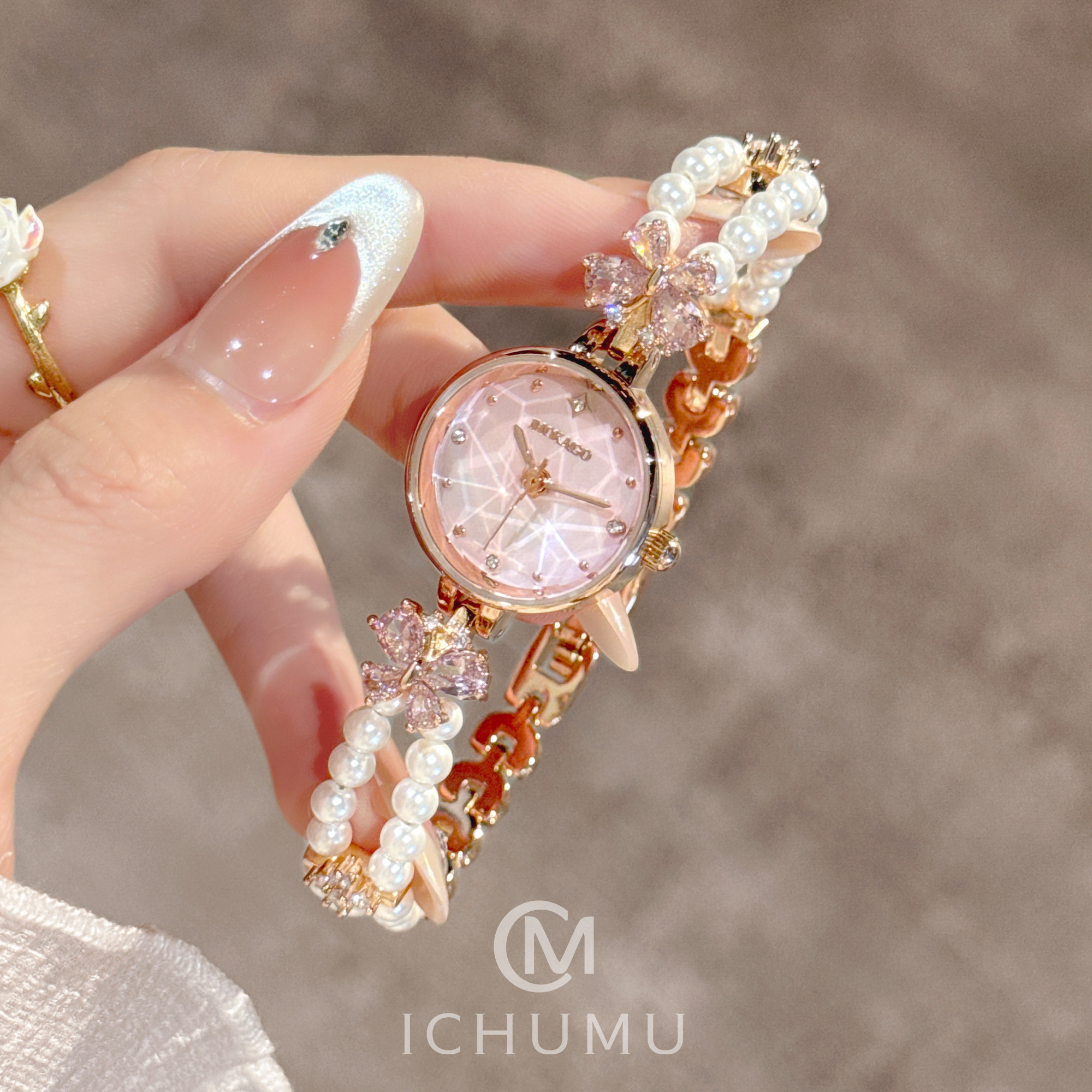 ICHUMU珍珠手链女表轻奢礼物