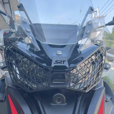 适用骁750改装大灯网骁600骁800SRT水箱防护网大灯护罩不锈钢配件