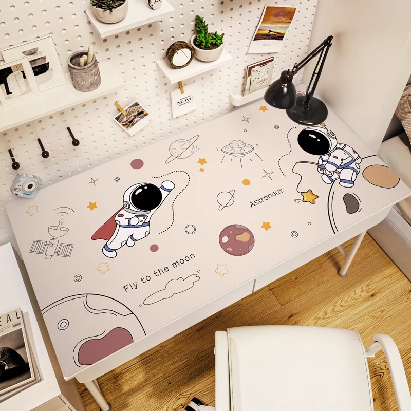 学生书桌垫子儿童护眼写字台桌垫防水可擦洗皮革桌面可裁剪保护垫