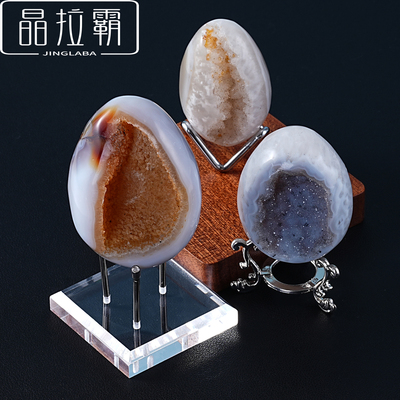 巴西天然玛瑙恐龙蛋摆件