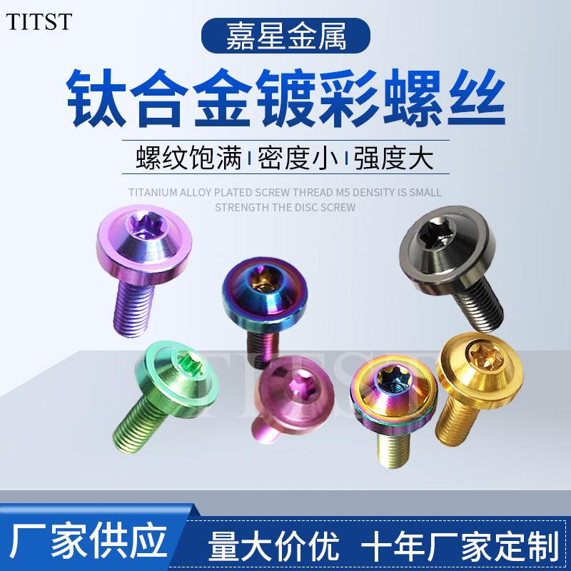 TITST M6碟头伞头摩托车自行车汽车改装用钛合金螺丝厂家现货