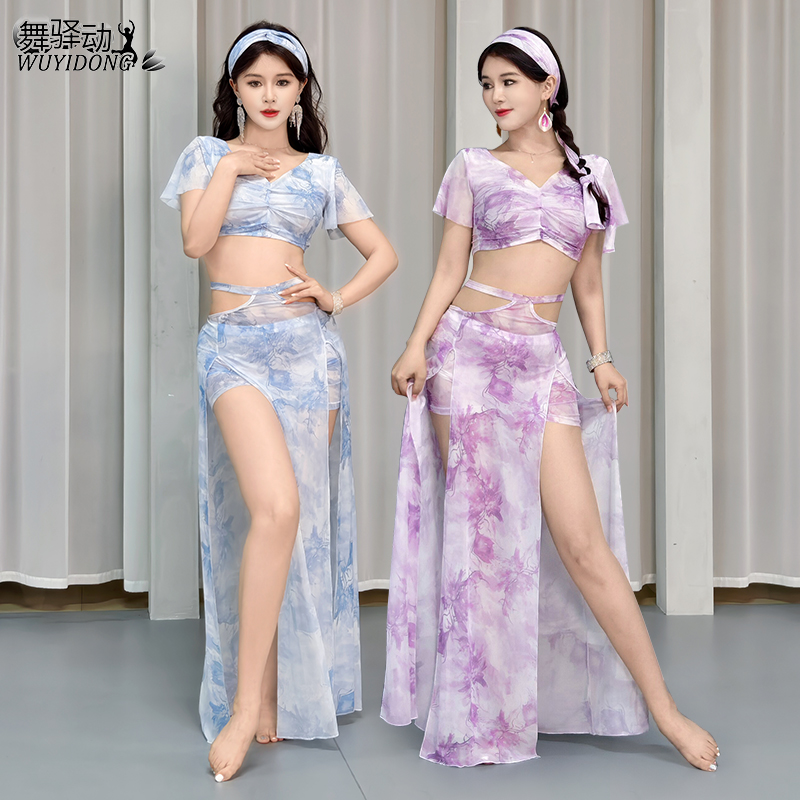 肚皮舞夏季高级练功服套装