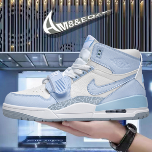 aj312北卡蓝高帮厚底dunk情侣款篮球鞋潮aj1空军一号男女运动板鞋