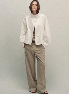 Tonō 立领暗门襟短款松弛感夹克外套｜Tonolab