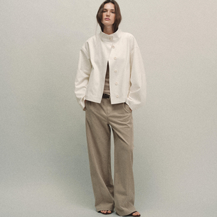 Tonō 立领暗门襟短款松弛感夹克外套｜Tonolab