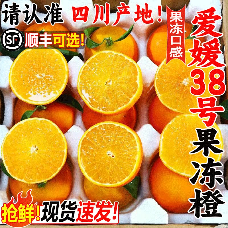 四川爱媛38号果冻橙!现货速发!