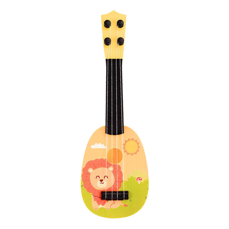 跨境可弹奏仿真尤克里里音乐卡通小吉他初学者早教乐器儿童小玩具