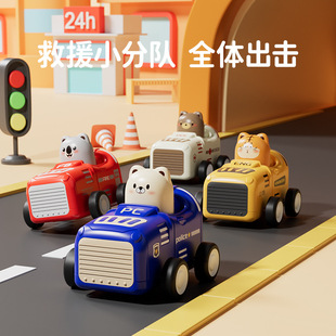卡通按压玩具车赛车可爱惯性礼品小汽车动物回力车