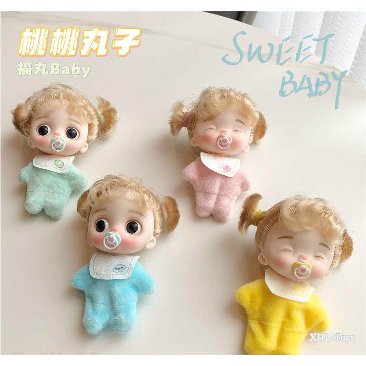 桃桃丸子娃娃Baby OB11 BJD 娃娃迷糊体 带奶嘴配件 精美娃娃礼盒