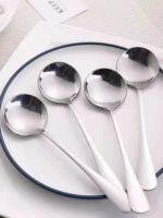 Ложка из нержавеющей стали для детей и взрослых, увеличенная толщина, длина миди