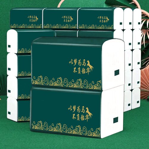 【4包】维宗加厚抽纸家用实惠装厨房用餐巾纸面巾纸擦手纸卫生纸