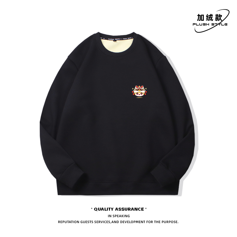 hapy舞狮蛇加绒卫衣男2025