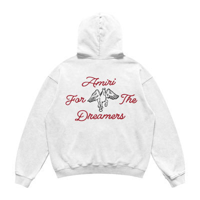 美式重磅oversize宽松落肩潮牌卫衣男款白色全棉连帽上衣女秋冬季