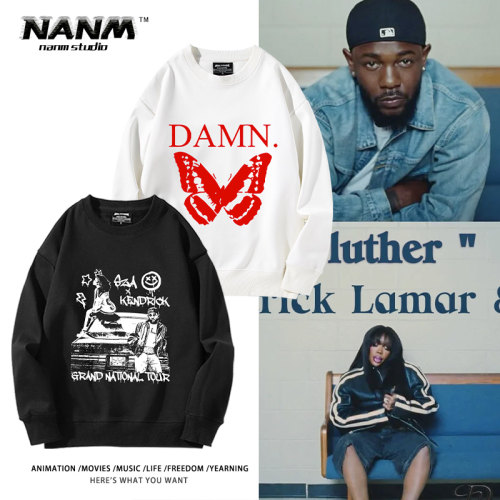 SZA Kendrick Lamar 全球巡演周边连帽卫衣男女粉丝秋冬应援衣服