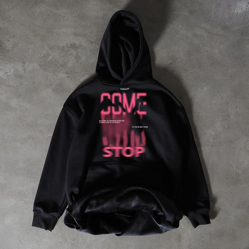 搞钱做慈善 银狐绒580克保暖！美式长袖女加绒加厚男上衣连帽卫衣